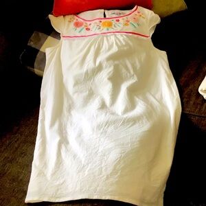 Southern Tide White and Pink Blouse Relaxed Fit